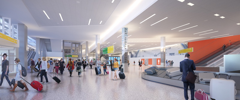 Newark Liberty International Airport Breaks Ground On 2 4 Billion   EWR Terminal A Arrivals Hall 